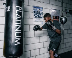 TITLE Platinum Prolific Boxing Bag Gloves -Knockout Gear plbg bk sv 3 1