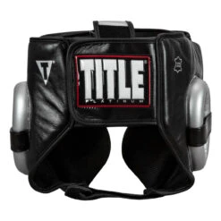 TITLE Platinum Traditional Training Headgear 13 TITLE Platinum Traditional Training Headgear -Knockout Gear plhgt bk sv 4 1 1