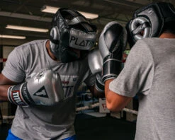 TITLE Platinum Traditional Training Headgear 15 TITLE Platinum Traditional Training Headgear -Knockout Gear plhgt bk sv 1 1