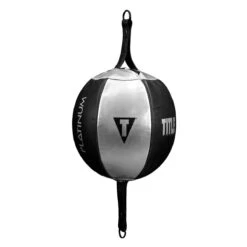 TITLE Platinum Momentous Double End Bag -Knockout Gear plmdeb bk sv 2