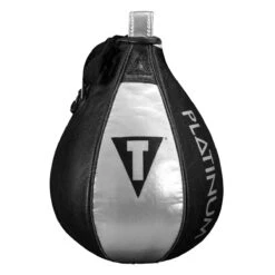 TITLE Platinum Momentous Speed Bag 9 TITLE Platinum Momentous Speed Bag -Knockout Gear plmsb bk sv 2 1