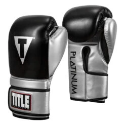 TITLE Platinum Prolific Training Gloves 20 TITLE Platinum Prolific Training Gloves -Knockout Gear pltg sv bk 2 2