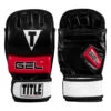 TITLE MMA Perform Gel Bag Gloves 2.0 -Knockout Gear pmgbg2 bk rd 01