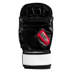 TITLE MMA Perform Gel Bag Gloves 2.0 -Knockout Gear pmgbg2 bk rd 04