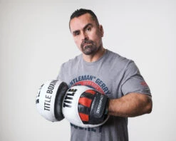 TITLE Boxing Zero-Impact "Rare Air" Punch Mitts 2.0 -Knockout Gear pmzi2 bk 1