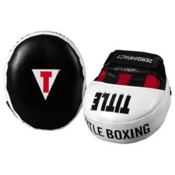 TITLE Boxing Zero-Impact "Rare Air" Punch Mitts 2.0 -Knockout Gear pmzi2 bk 3