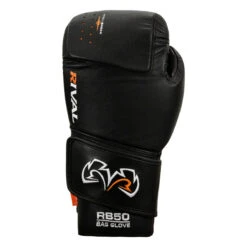 Rival Boxing Intelli-Shock Leather Bag Gloves 14 Rival Boxing Intelli-Shock Leather Bag Gloves -Knockout Gear rb50 bk 3 1
