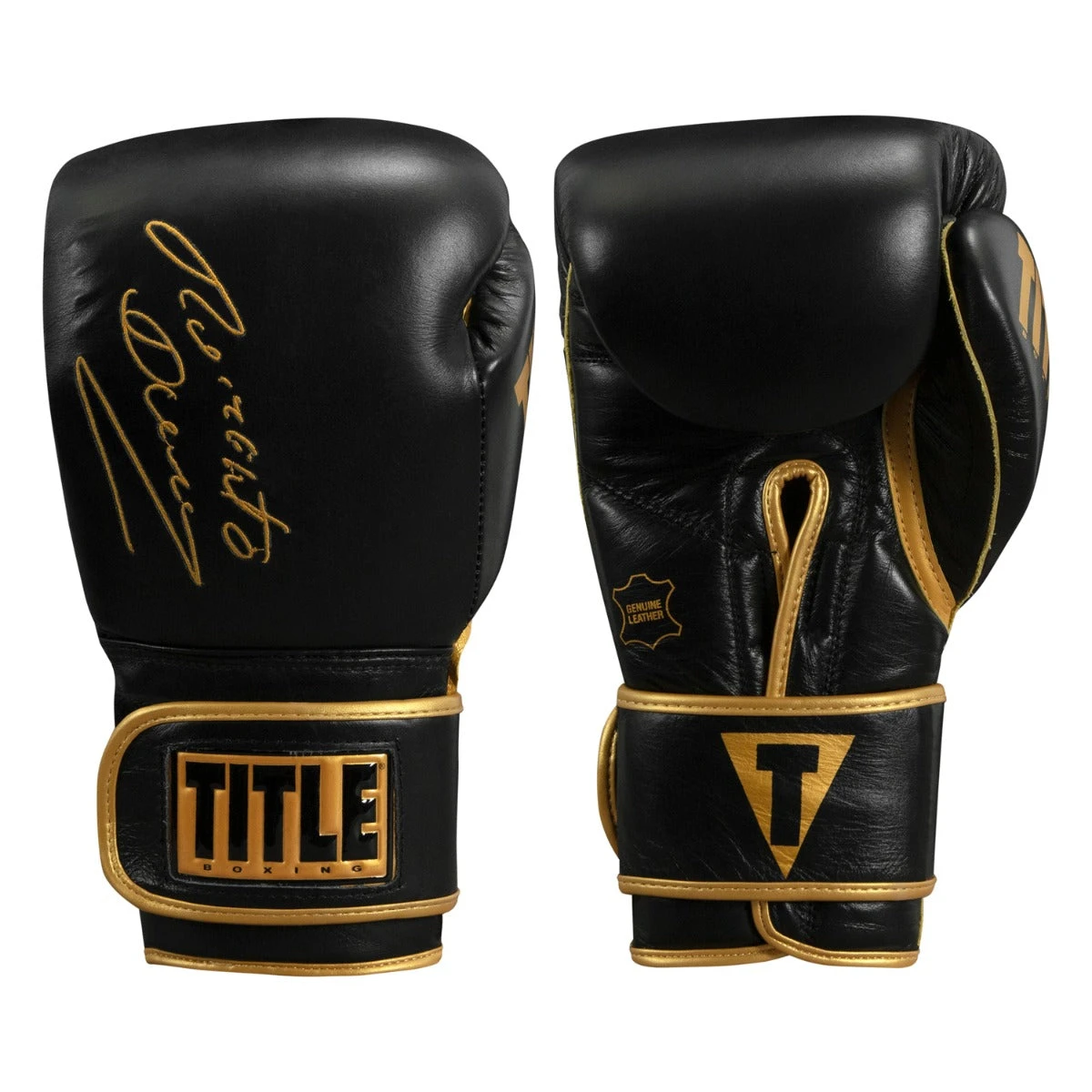 TITLE Boxing Roberto Duran Signature Leather Bag Gloves 3 TITLE Boxing Roberto Duran Signature Leather Bag Gloves