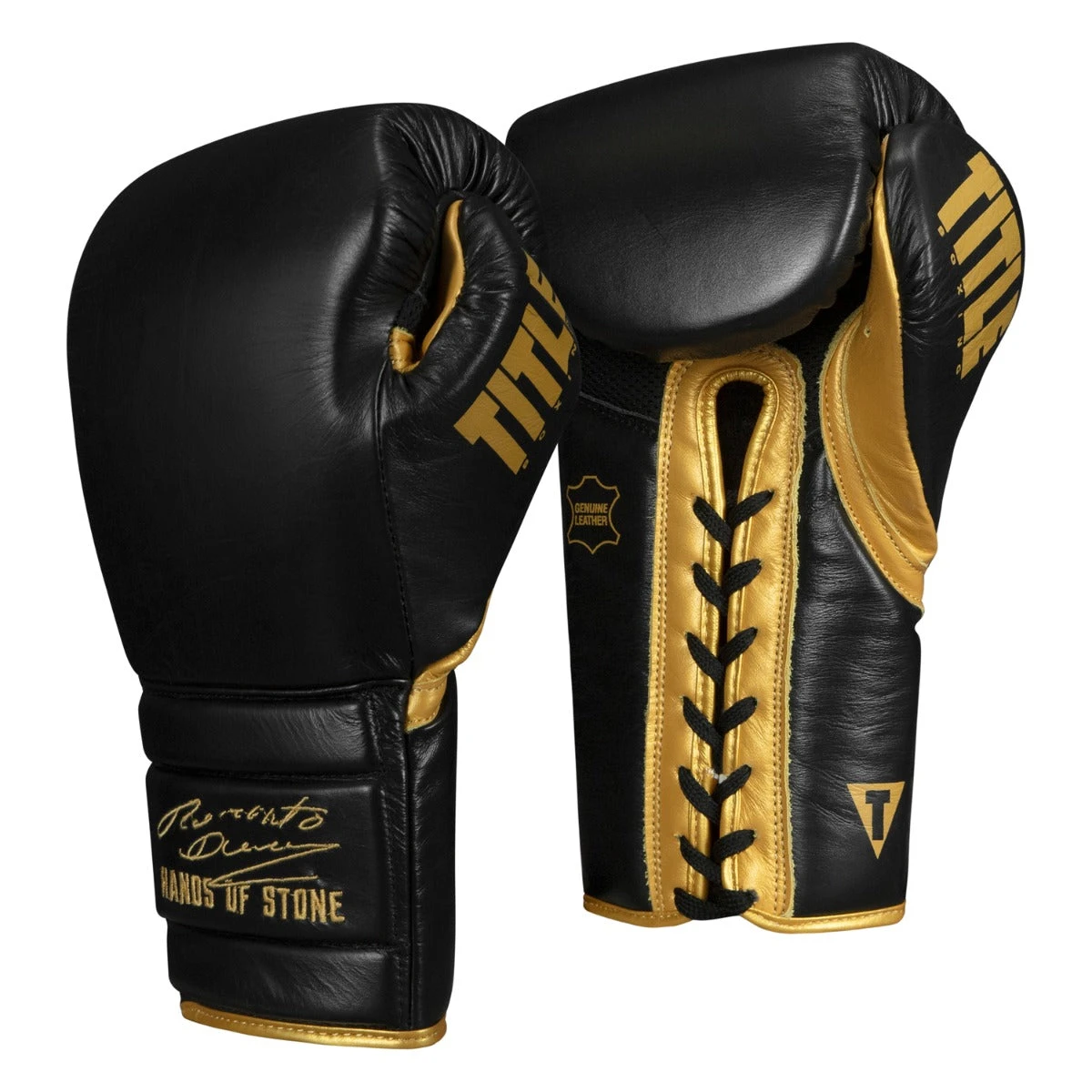 TITLE Boxing Roberto Duran Leather Sparring Gloves 5 TITLE Boxing Roberto Duran Leather Sparring Gloves - Image 3