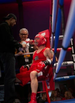 TITLE Boxing Ring Stool 10 TITLE Boxing Ring Stool -Knockout Gear rstl red 1