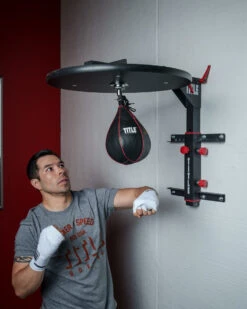TITLE Boxing Fold-Away Adjustable Speed Bag Platform 2.0 -Knockout Gear sbpfak2 1 1