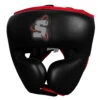 SCYntz Leather Headgear -Knockout Gear scyhg bk rd 1 1