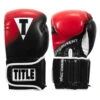 TITLE Boxing Speed-Trax Weighted Bag Gloves 1 TITLE Boxing Speed-Trax Weighted Bag Gloves -Knockout Gear stwbg bk rd 01