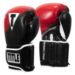 TITLE Boxing Speed-Trax Weighted Bag Gloves 10 TITLE Boxing Speed-Trax Weighted Bag Gloves -Knockout Gear stwbg bk rd 02