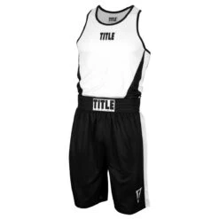 TITLE Boxing Aerovent Elite Amateur Set 3 -Knockout Gear tabs3 bk wh 001