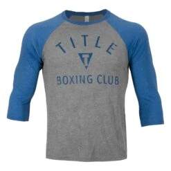 TITLE Boxing Club Classic Baseball Tee -Knockout Gear tbct198 gr ry 1 1