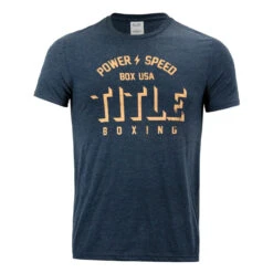 TITLE Boxing Power And Speed Tee 10 TITLE Boxing Power And Speed Tee -Knockout Gear tbts211 bl 1 1