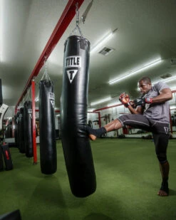 TITLE Boxing 100lb Synthetic Thai Heavy Bag -Knockout Gear thbv bk 2