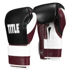TITLE Boxing Immortal Training Gloves 13 TITLE Boxing Immortal Training Gloves -Knockout Gear titg bk mr wh 2 1