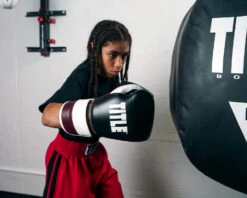 TITLE Boxing Immortal Training Gloves 17 TITLE Boxing Immortal Training Gloves -Knockout Gear titg mr wh bk 2 1