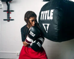 TITLE Boxing Immortal Training Gloves 18 TITLE Boxing Immortal Training Gloves -Knockout Gear titg mr wh bk 3 1