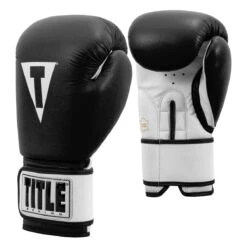 TITLE Premier Leather Super Bag Gloves 2.0 -Knockout Gear tsbg2 bk wh 002 1 1