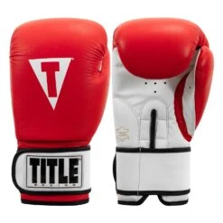 TITLE Premier Leather Super Bag Gloves 2.0 -Knockout Gear tsbg2 rd wh 001 1 1