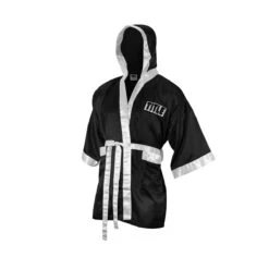 TITLE Boxing Fingertip Robe 25 TITLE Boxing Fingertip Robe -Knockout Gear tsrf bk wh 2