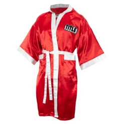 TITLE Boxing Full Length Robe -Knockout Gear tsrfl rd wh 01 1 6