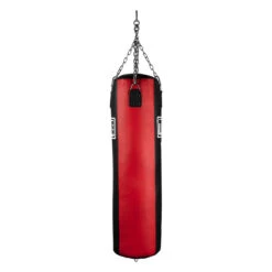 TITLE Boxing Synthetic Leather Heavy Bag (Unfilled) -Knockout Gear uftshb bk rd 2