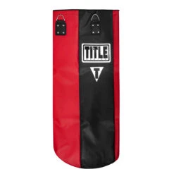 TITLE Boxing Synthetic Leather Heavy Bag (Unfilled) -Knockout Gear uftshb bk rd 5
