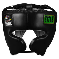 WBC By TITLE Boxing Sparring Headgear -Knockout Gear wbchg bk 2 1