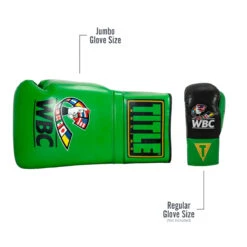 WBC By TITLE Boxing Jumbo Gloves -Knockout Gear wbcjbg2 gn 04