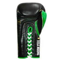 WBC By TITLE Boxing Sparring Gloves -Knockout Gear wbcsg bk gn 04