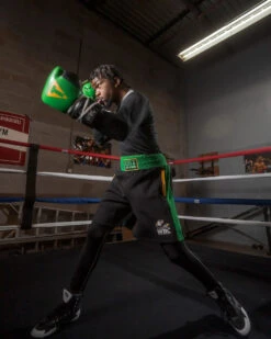 WBC By TITLE Boxing Sweat Shorts 10 WBC By TITLE Boxing Sweat Shorts -Knockout Gear wbctts bk gr 3 copy