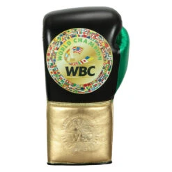 WBC By TITLE Boxing Green Belt Sparring Gloves -Knockout Gear wgbsg bk gd gn 3 1