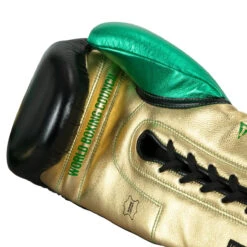 WBC By TITLE Boxing Green Belt Sparring Gloves -Knockout Gear wgbsg bk gd gn 5 1