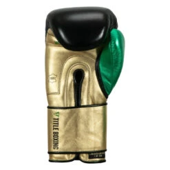 WBC By TITLE Boxing Green Belt Training Gloves 1.0 20 WBC By TITLE Boxing Green Belt Training Gloves 1.0 -Knockout Gear wgbtg bk gd gn 4 1