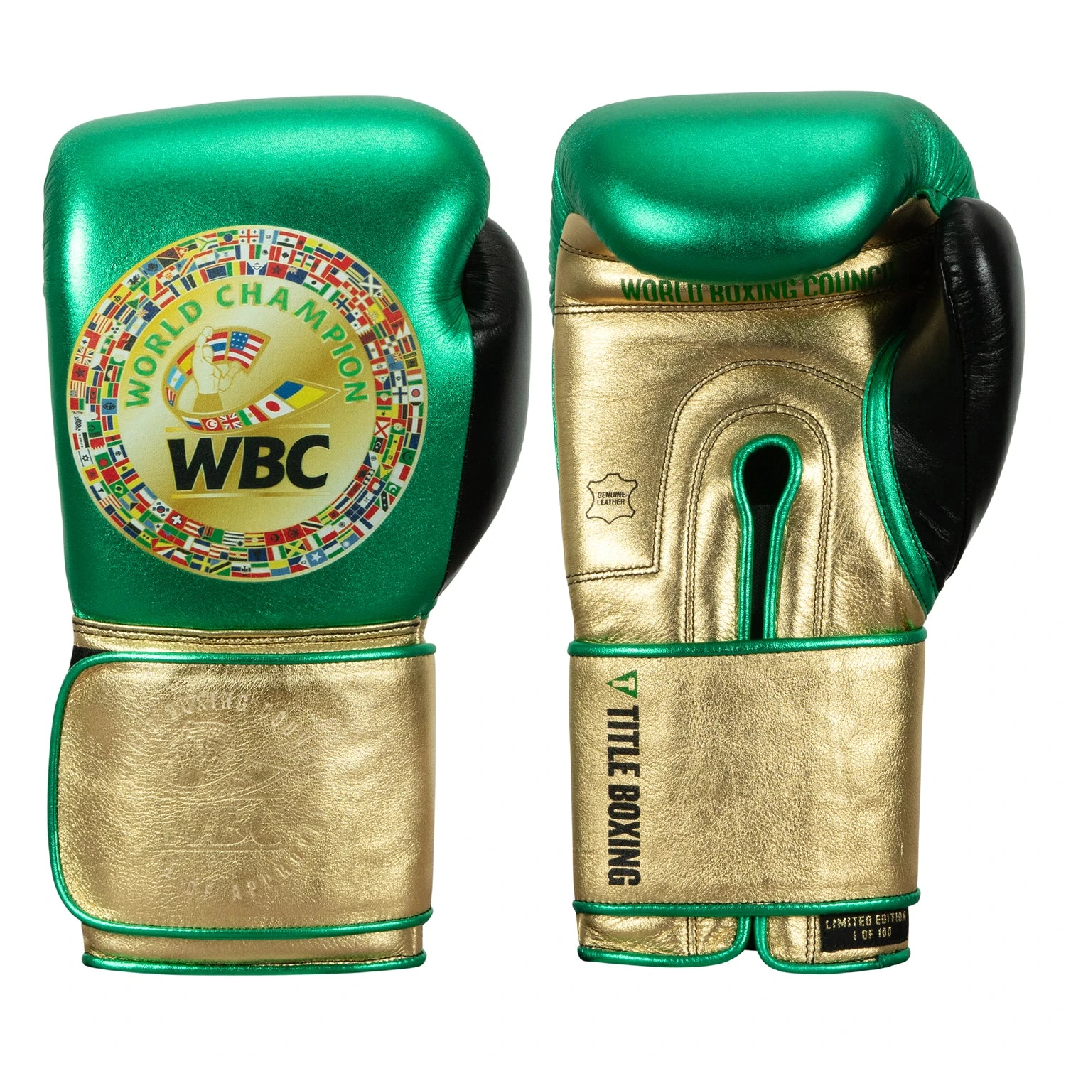 WBC By TITLE Boxing Green Belt Training Gloves 1.0 10 WBC By TITLE Boxing Green Belt Training Gloves 1.0 - Image 8
