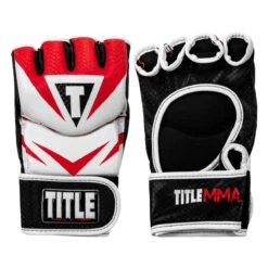 TITLE MMA Command Pro Fight Gloves -Knockout Gear xmcpfg rd wh 001 1
