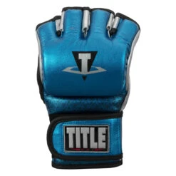 TITLE MMA Menace Metallic Training Gloves 20 TITLE MMA Menace Metallic Training Gloves -Knockout Gear xmmtg bl sv 003