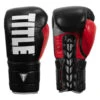 TITLE Boxing Leather Enforcer Pro Sparring Gloves -Knockout Gear xrvcsg bk sv 01