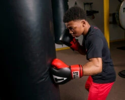 TITLE Boxing Pro Style Heavy Bag Gloves 10 TITLE Boxing Pro Style Heavy Bag Gloves -Knockout Gear xtsg bk rd 1