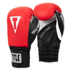 TITLE Boxing Aerovent Youth Gloves -Knockout Gear yglv rd bk 02