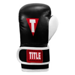 TITLE Boxing Youth Bag Gloves 19 TITLE Boxing Youth Bag Gloves -Knockout Gear ytbbg bk wh 03