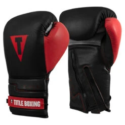 TITLE Boxing Z-FLY Bag Gloves 17 TITLE Boxing Z-FLY Bag Gloves -Knockout Gear zflybg bk rd 2 1