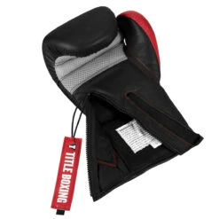 TITLE Boxing Z-FLY Bag Gloves 21 TITLE Boxing Z-FLY Bag Gloves -Knockout Gear zflybg bk rd 6 1